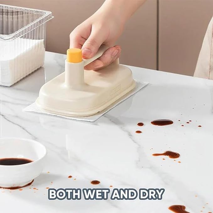 Replaceable Magic Brush With 50 Disposable Cleaning Microfiber Cloth Paper