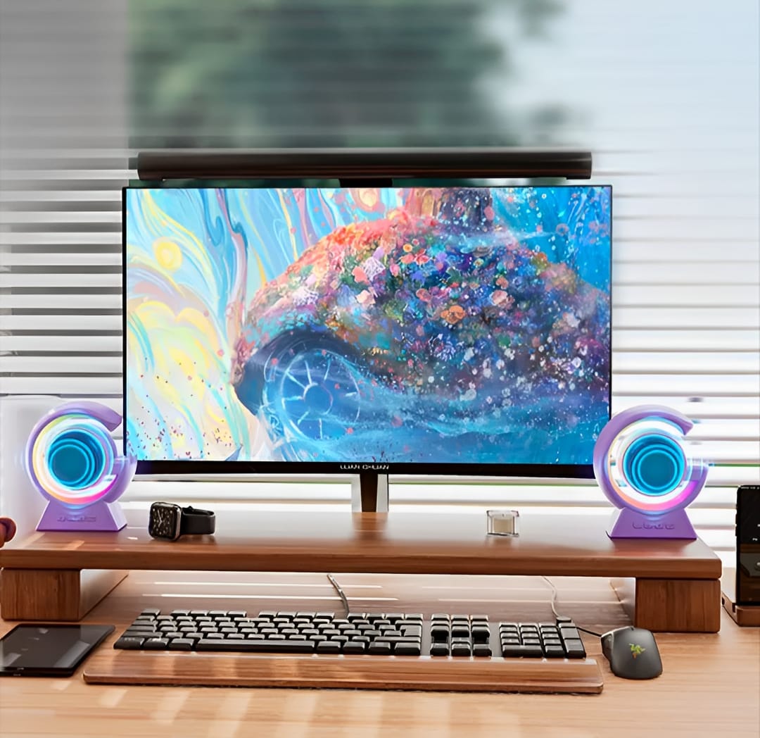 Bx-39 Mini G Wireless Speaker With Rgb Light & Wireless Charging – 5.3 Speaker & Bedside Lamp