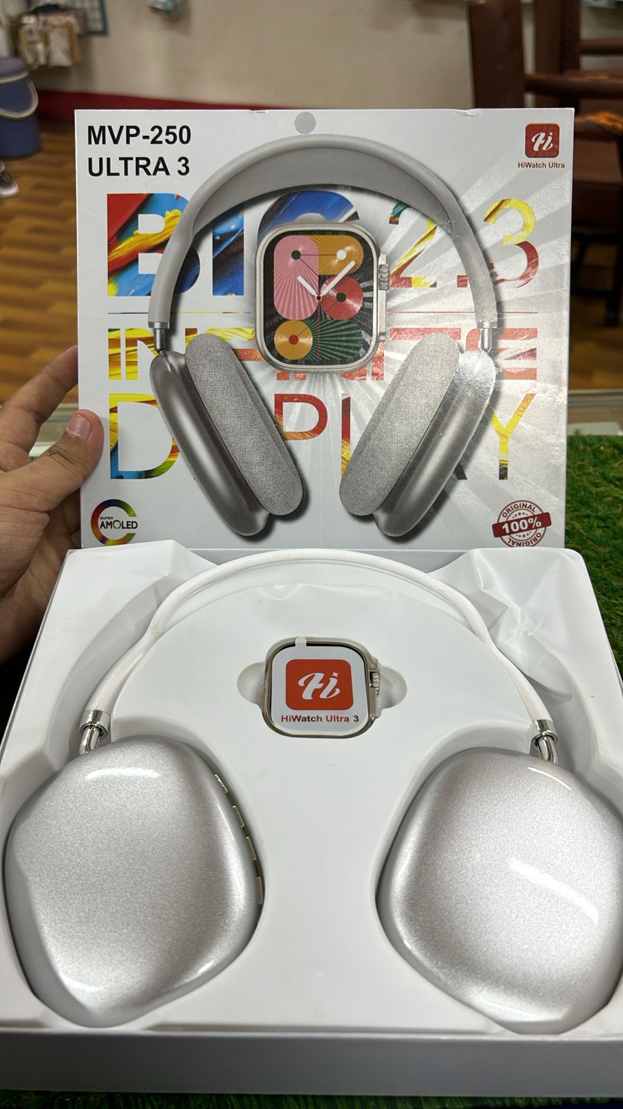 Hiwatch Ultra Mvp-250 Smartwatch With Wireless Headphones - Ultra 3 Series