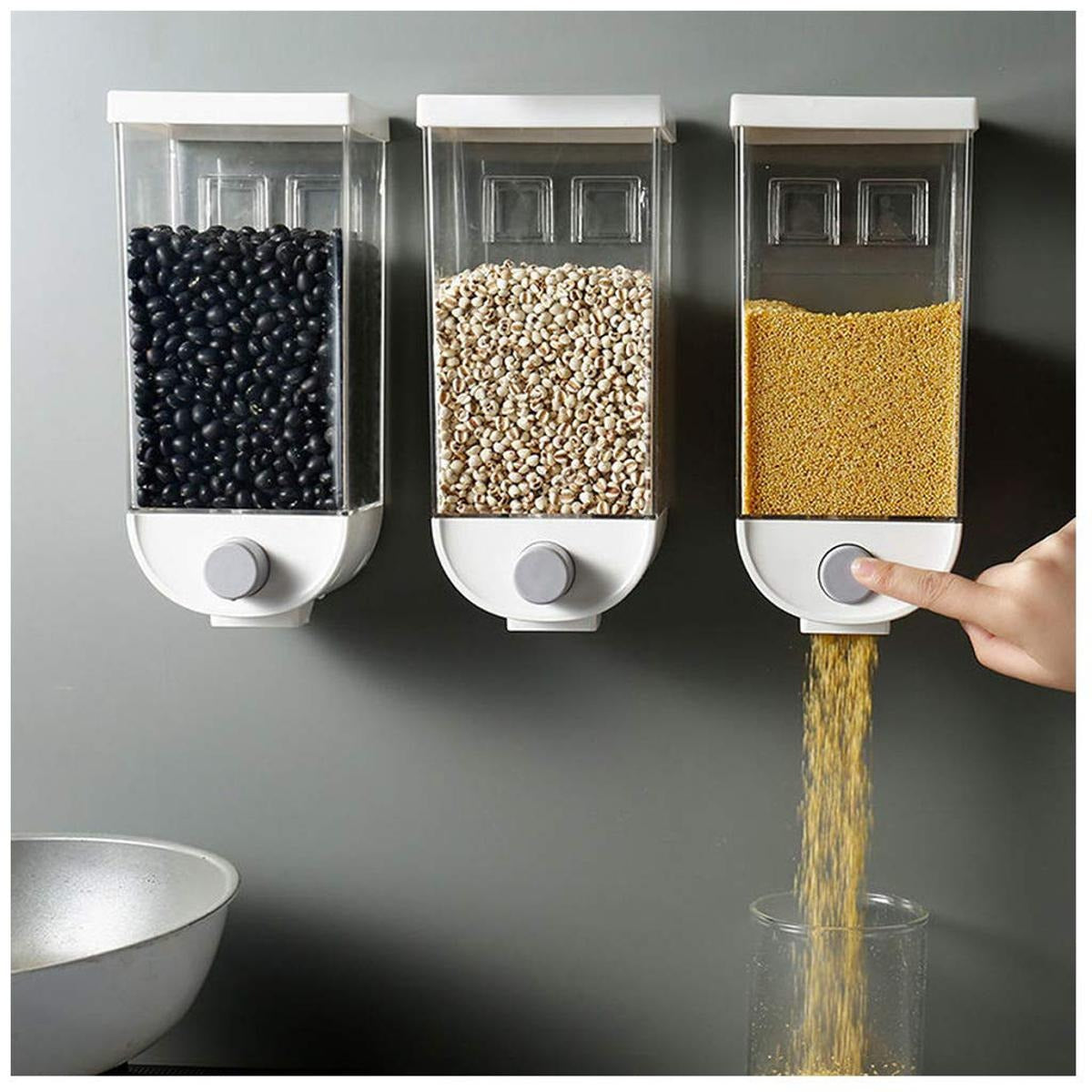 Wall-mounted Dry Food Dispensers | Food Storage Box 1500 Ml