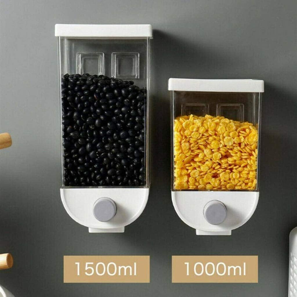 Wall-mounted Dry Food Dispensers | Food Storage Box 1500 Ml
