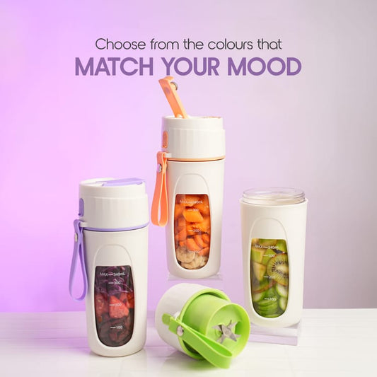 Usb Rechargeable Juicer Blender - 8 Blades - 350 Ml (random color)