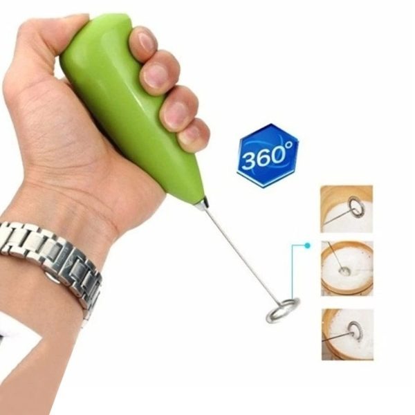 (nw000418) Electric Egg/Coffee Beater - Cell Operated (random color)