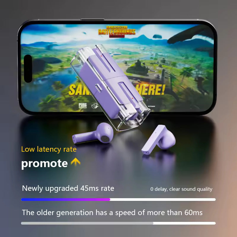 Tws Bh15 Music Wireless Bluetooth Ear Buds - Transparent (random color)