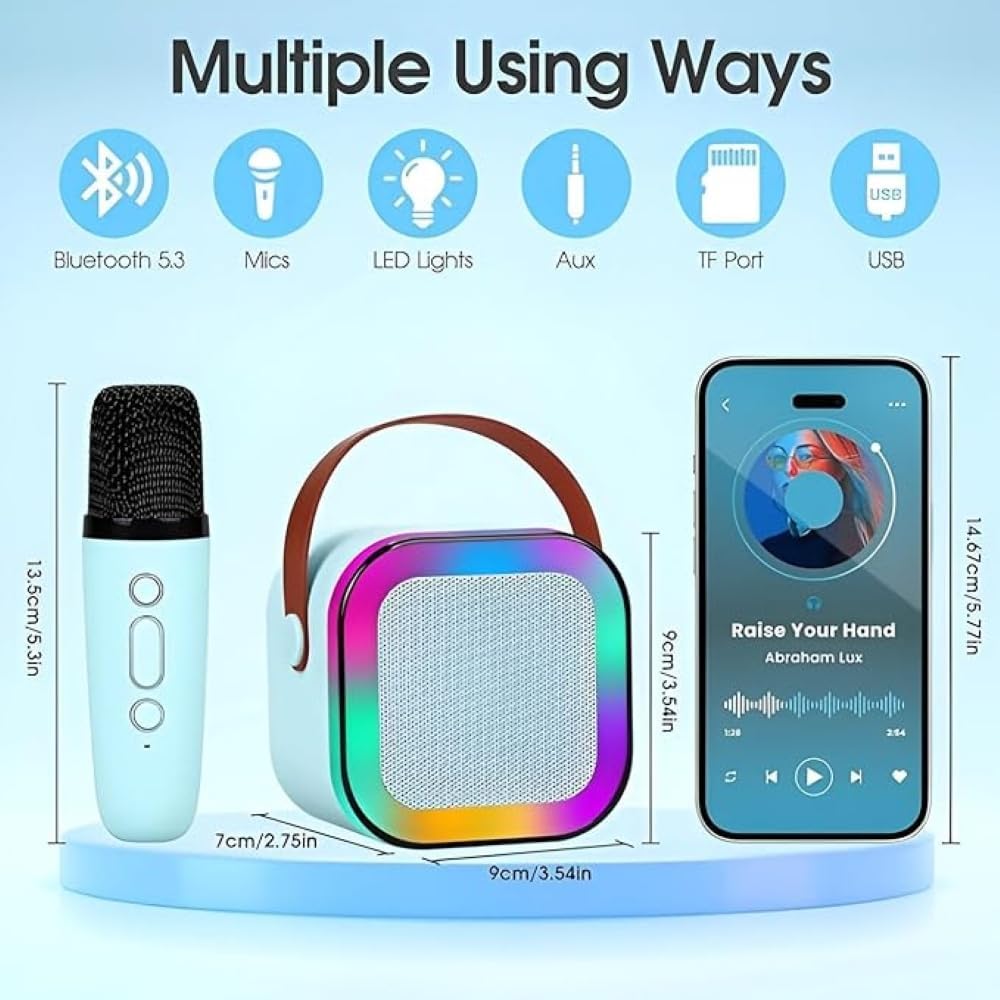 K12 Wireless Speaker With Double Mic (random color)