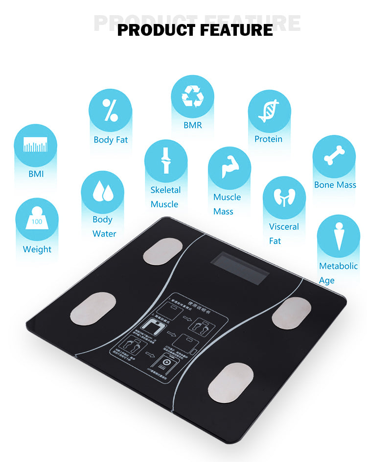 Smart Wireless Bluetooth Digital Weight Scale
