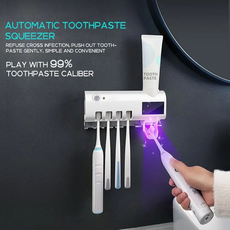 Toothpaste Dispenser With Uv (random Color)