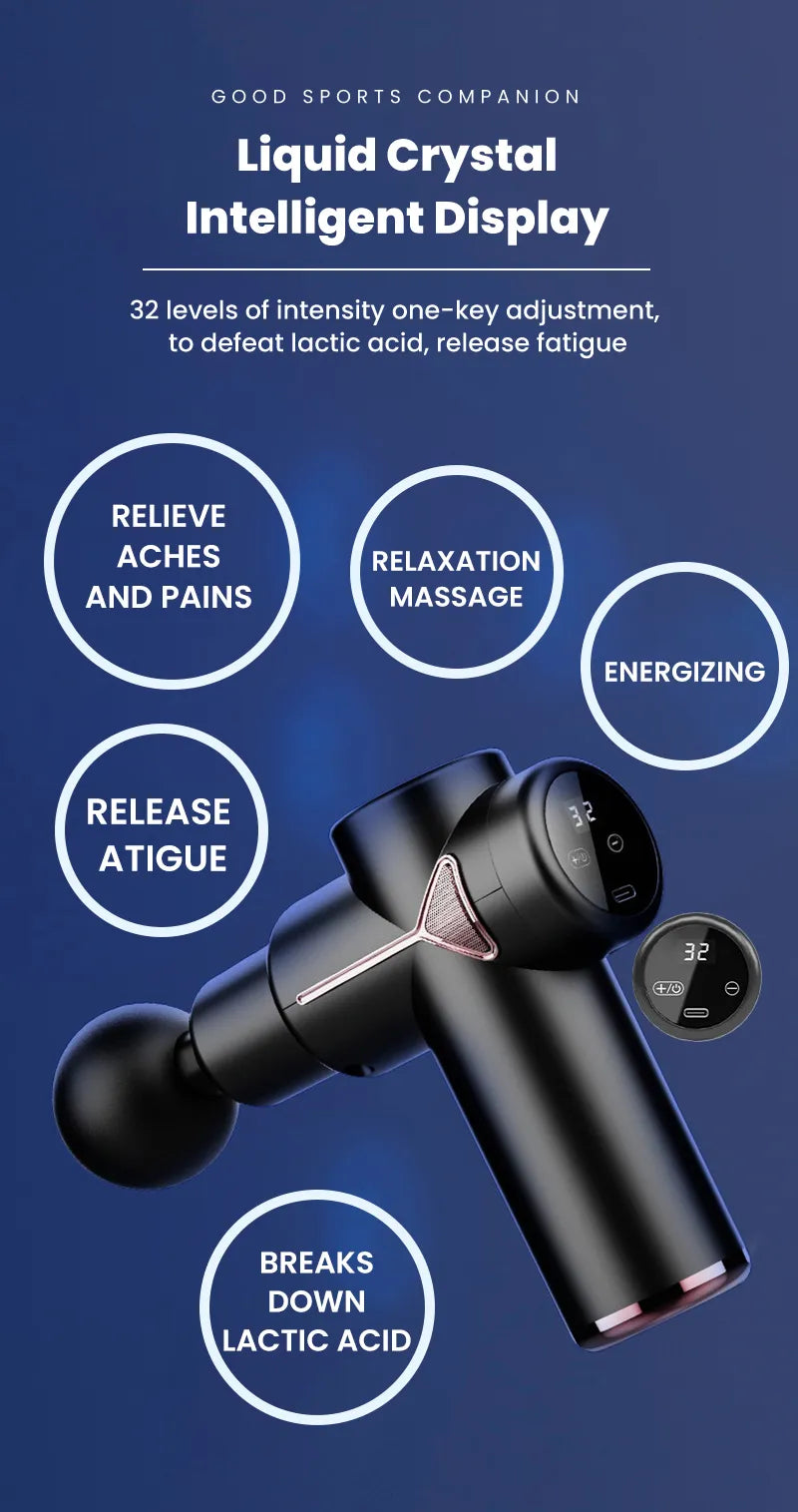 4 In 1 Multi-Function Massage Gun (random color)