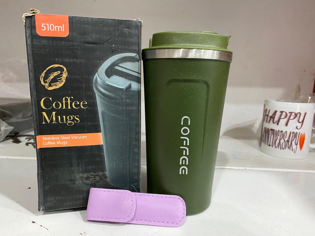 Deal Pack Of 2 – Vacuum Tea & Coffee Mug (510 Ml) & Ear Wax Cleaner Kit (random Color)