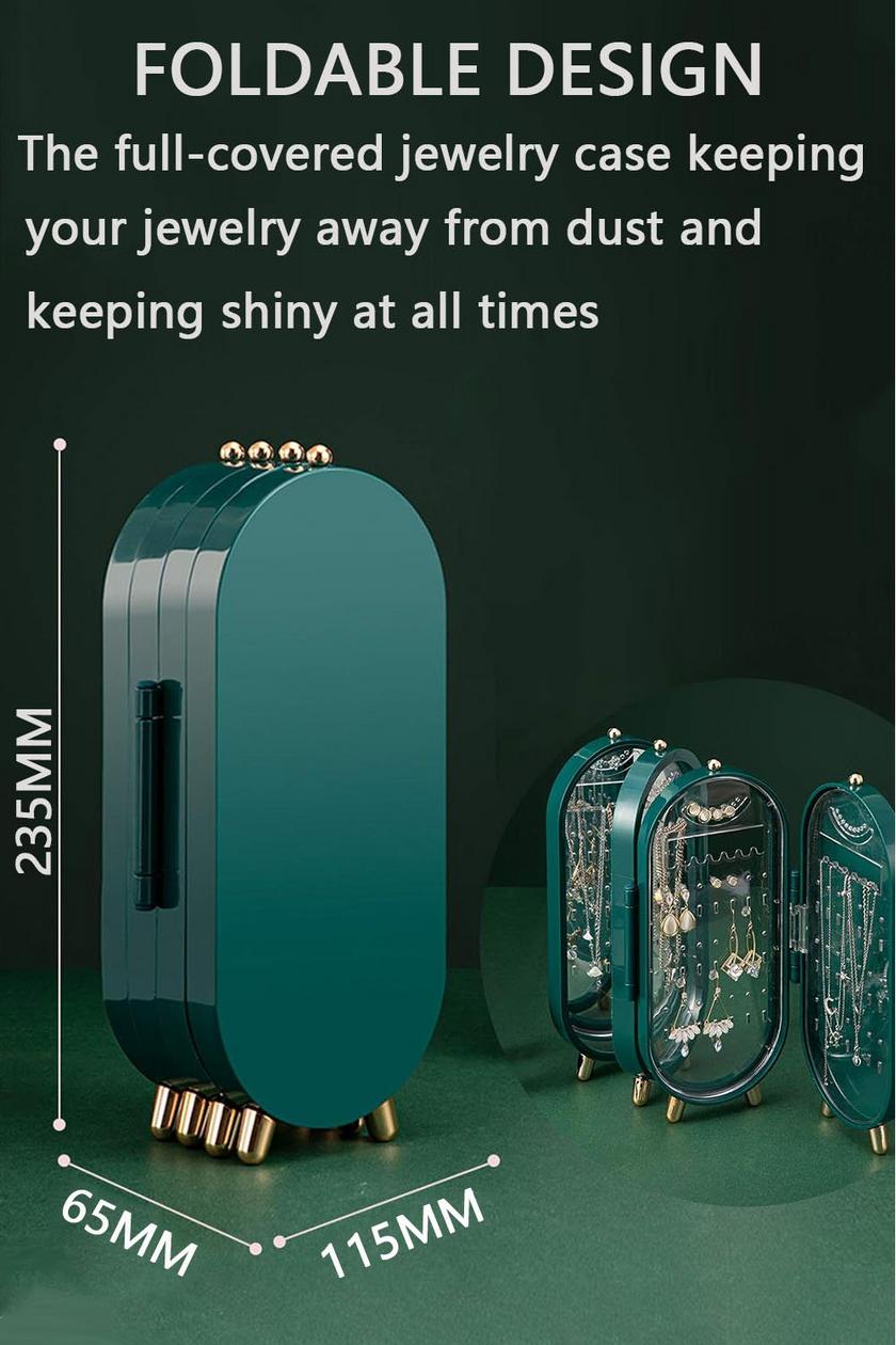 Folding Jewelry Box - With Mirror