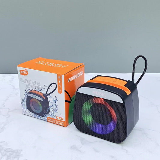Rechargeable Mini Bluetooth Speaker - Small Led Lights (random color)