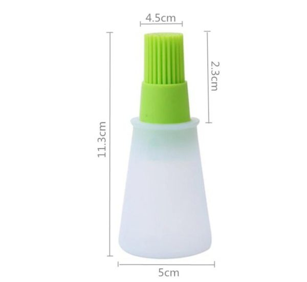 Portable Silicone Oil Bottle With Brush