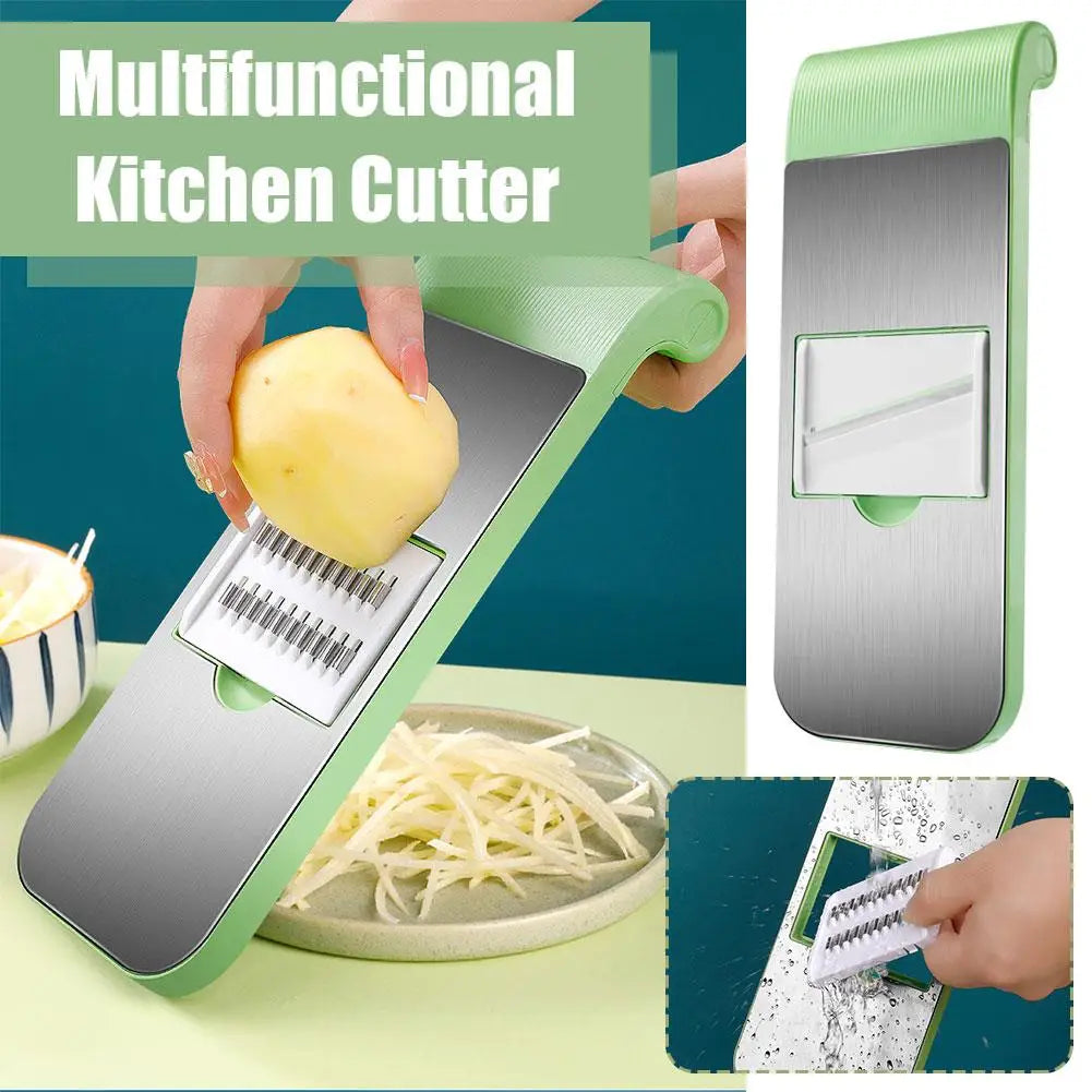 Multifunctional Vegetable Cutter Grater  – 05 Blades Vegetable Cutter (Random Colors)