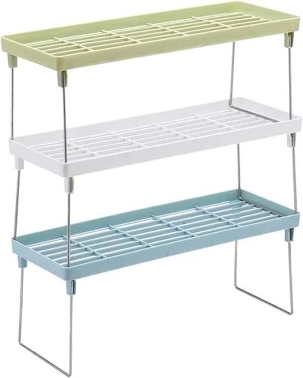 (2 In 1) Stack- Up Shelf And Disposible Food Bag (100 Pieces) (random color)