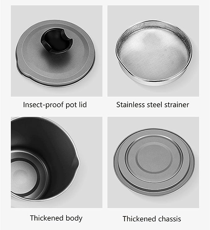 Fryer Oil Filter Pot Carbon Steel
