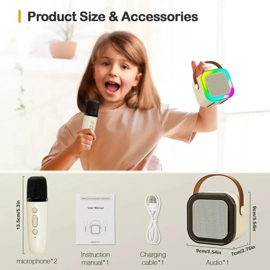 K12 Wireless Speaker With Double Mic (random color)