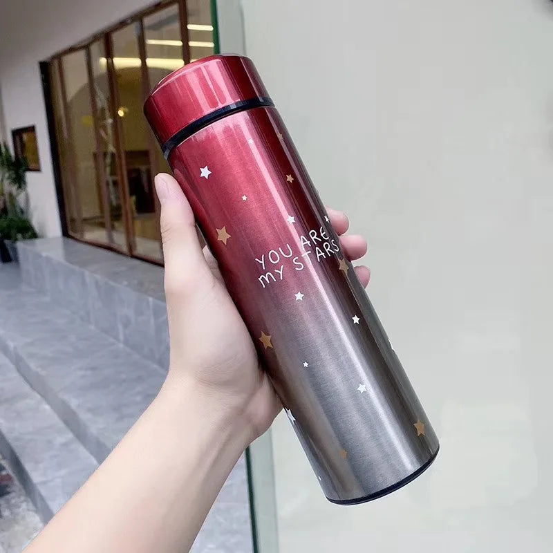 Stars Colorful Smart Led Temperature Bottle (500ml) – Random Color
