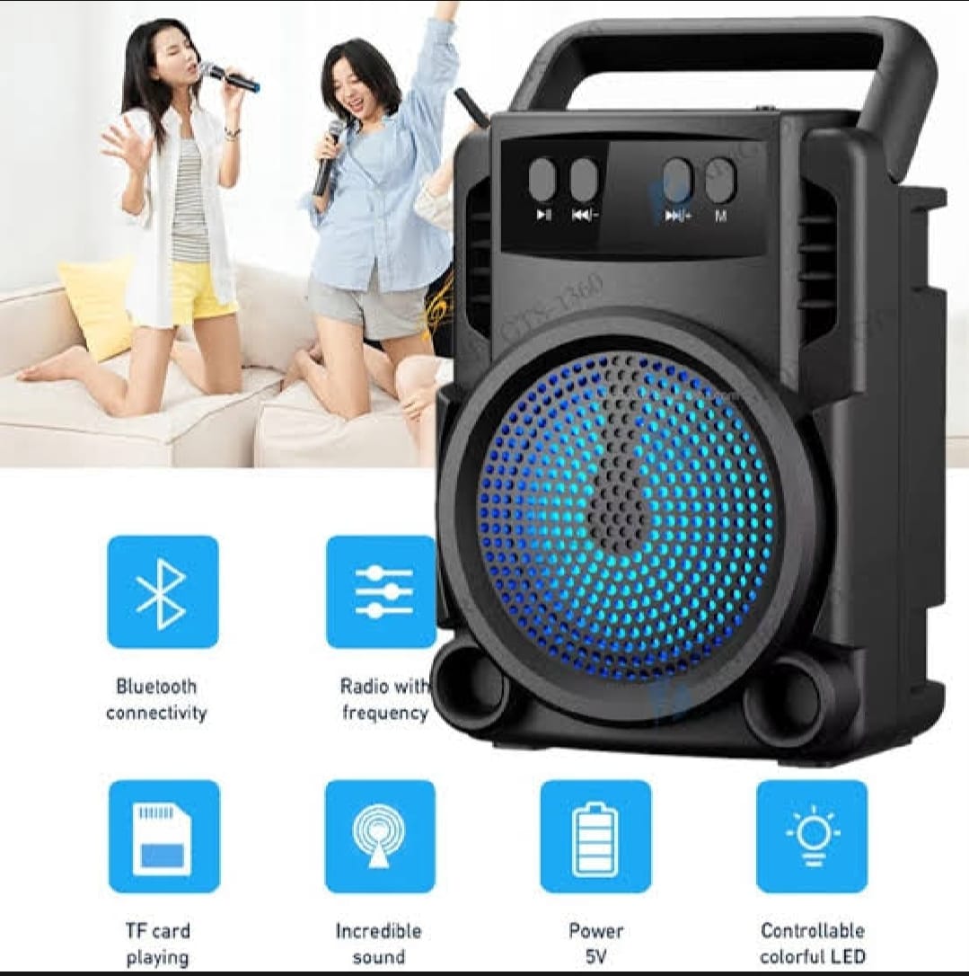 Gts 1360 Portable Rechargeable Mini Wireless Bluetooth Speaker