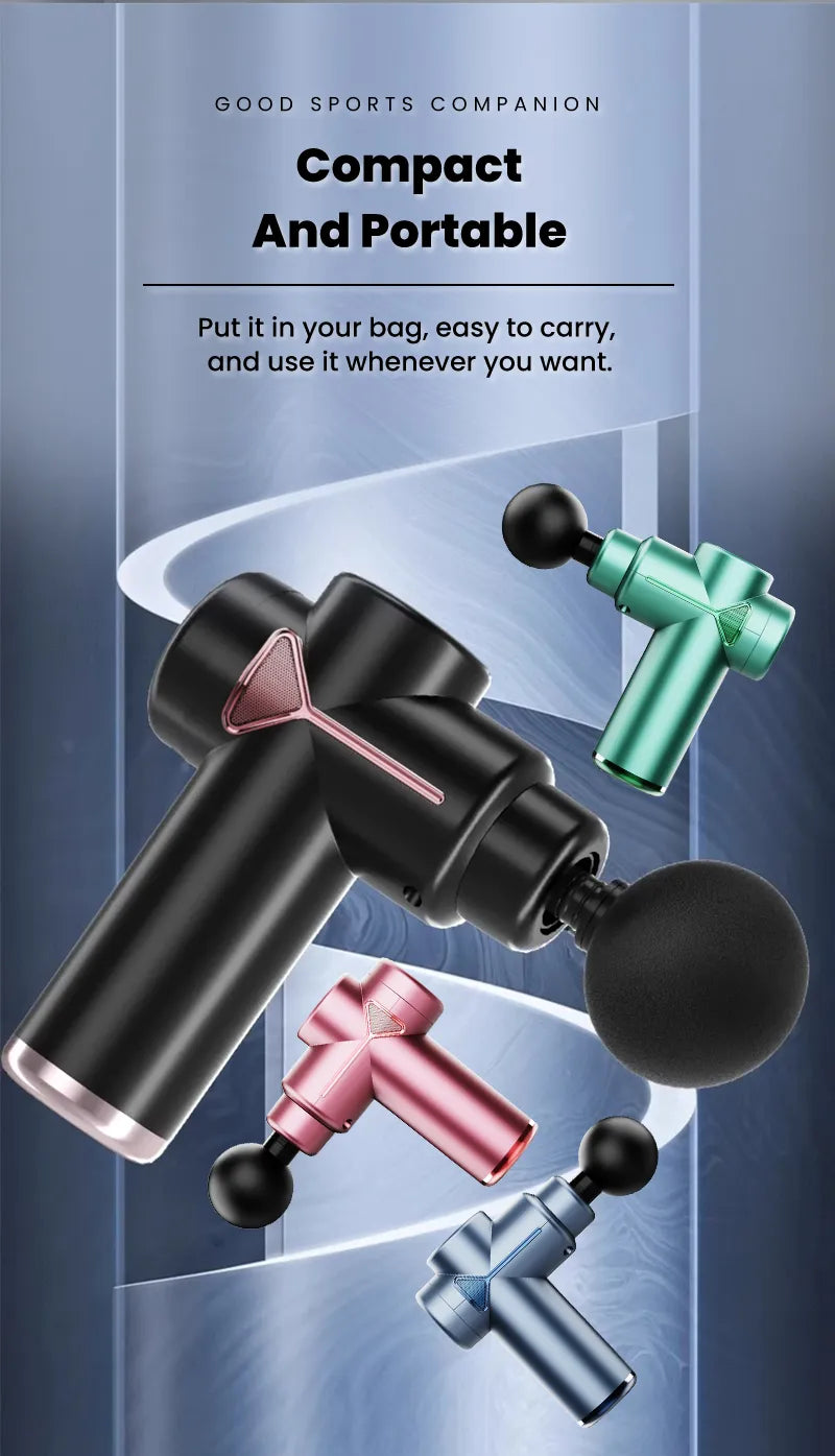 4 In 1 Multi-Function Massage Gun (random color)