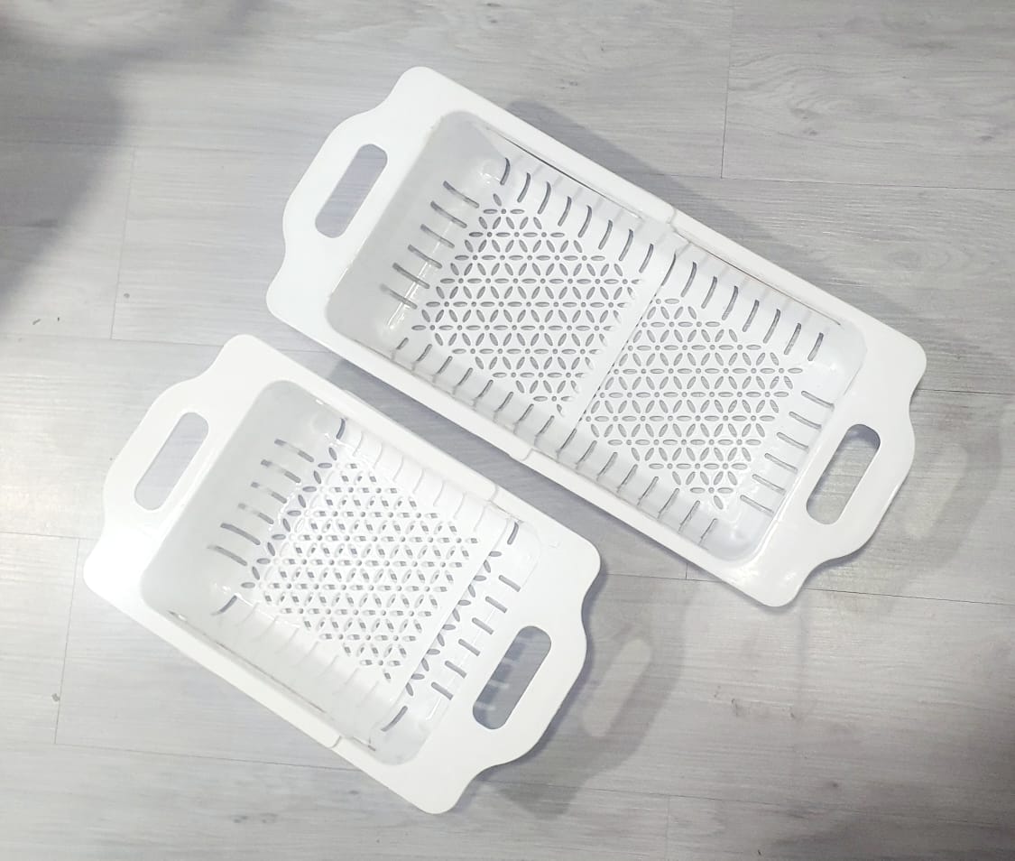 Kitchen Plastic Dish Drainer And Drying Rack Sink Basket