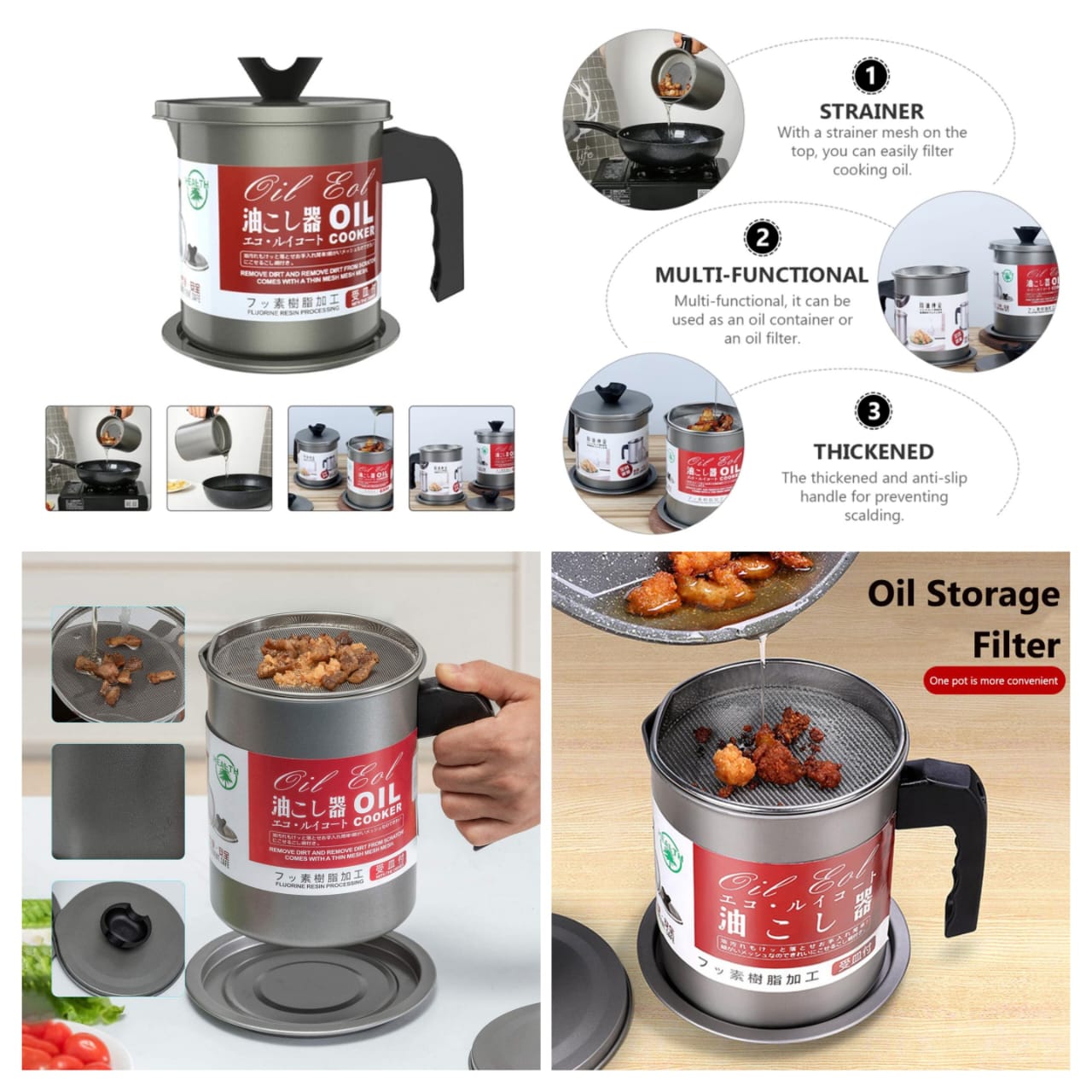 Fryer Oil Filter Pot Carbon Steel