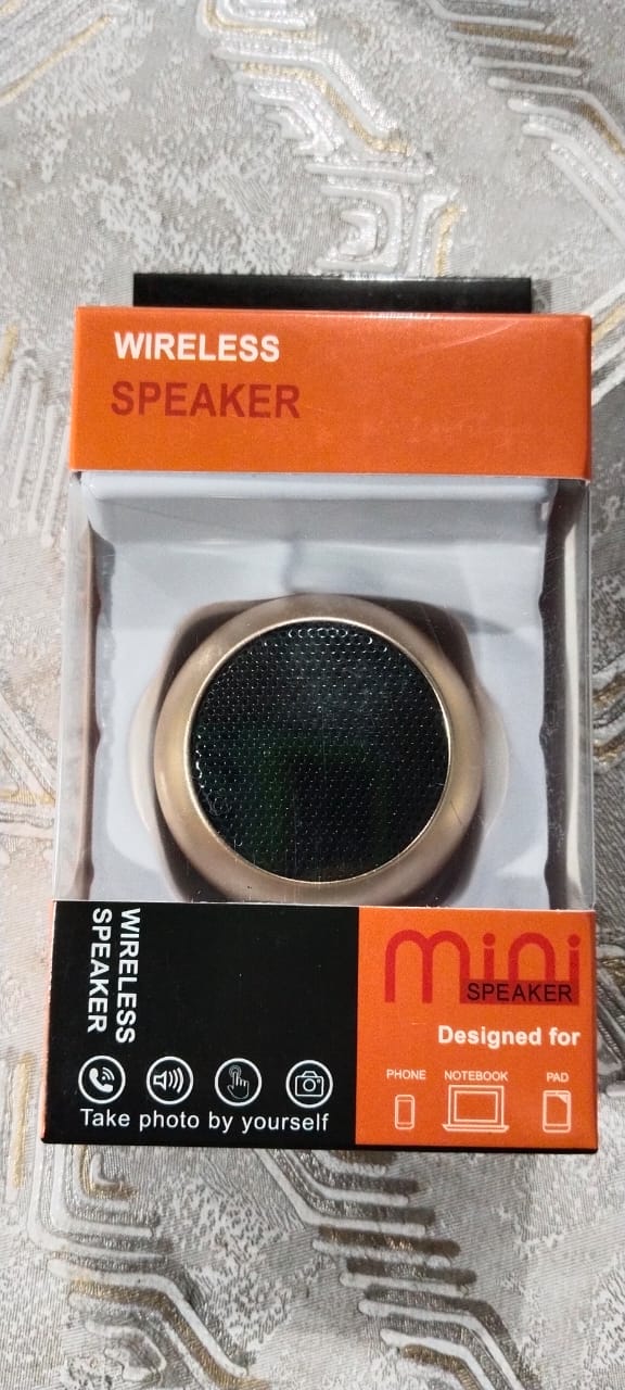 Mini Portable Wireless Bluetooth & Rechargeable Speaker – With Card Slot (random color)