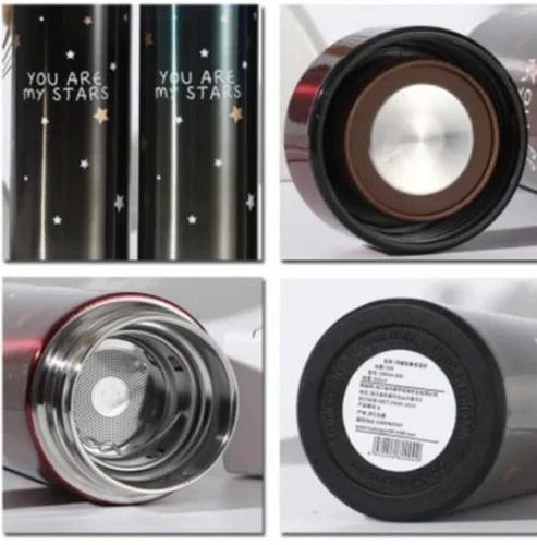 Stars Colorful Smart Led Temperature Bottle (500ml) – Random Color