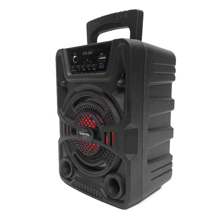 Gts 1637 Portable Bluetooth Wireless Speaker With Wired Microphone