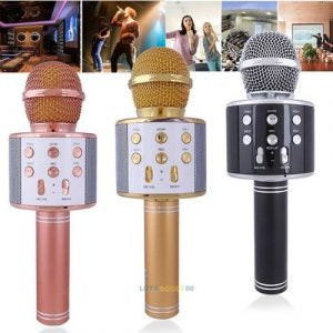Bluetooth Microphone Karaoke Wireless Speaker Mic Ws-858 Ktv