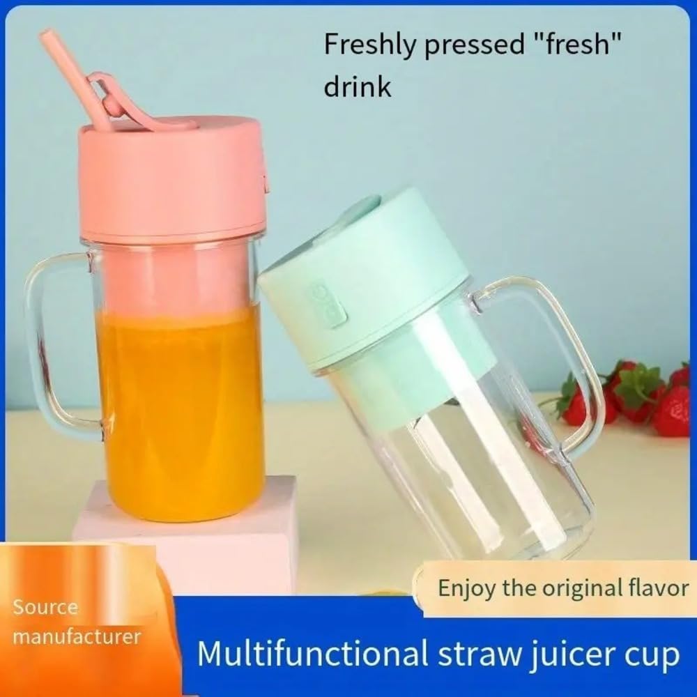 Portable Mug Juicer Blender - With Straw