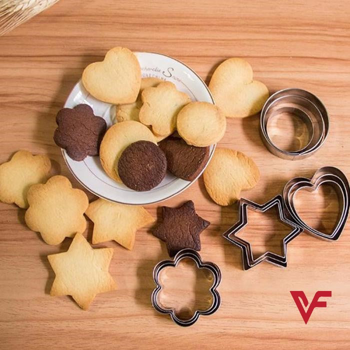 12 Pcs, Stainless Steel Cookie Cutter