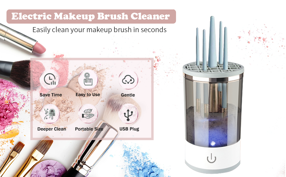 3 In 1 Electric Makeup Brush Cleaner