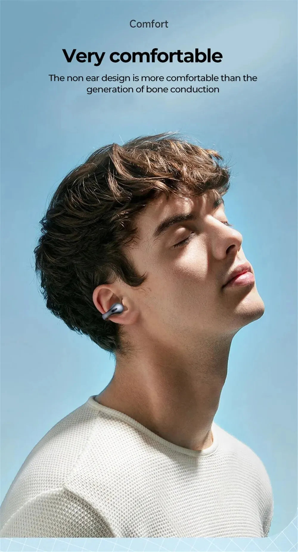 Ambie Wireless Ear Clip Headphones (random color)