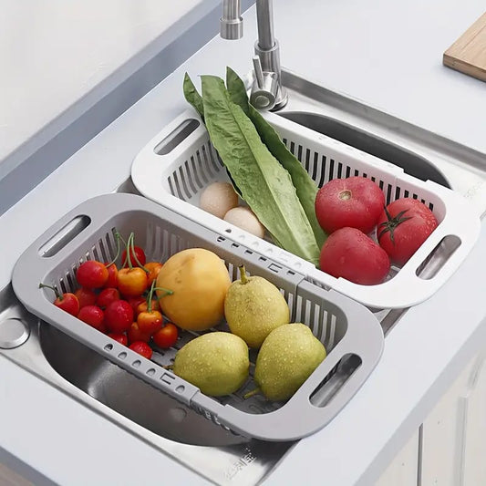 Kitchen Plastic Dish Drainer And Drying Rack Sink Basket