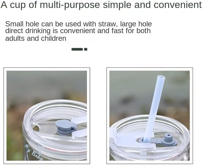 Unicorn Shape 350 Ml Glass Mug - With Straw & Lid (unicorn shape )