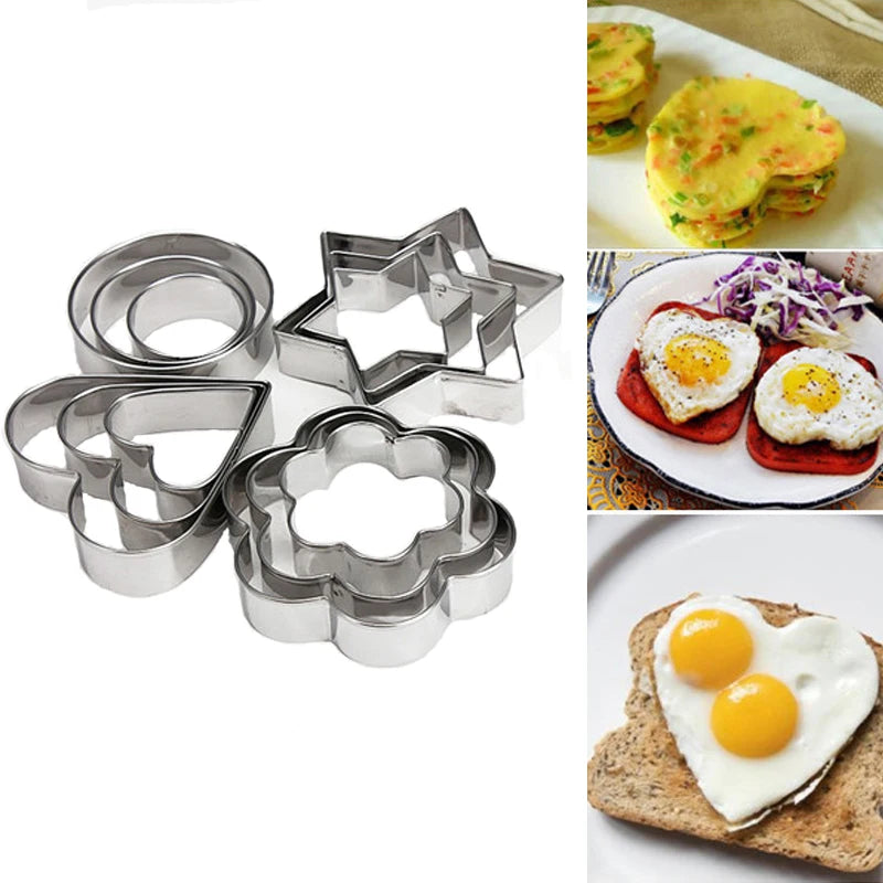 12 Pcs, Stainless Steel Cookie Cutter