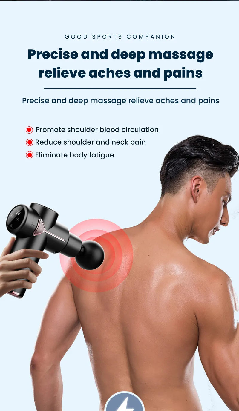 4 In 1 Multi-Function Massage Gun (random color)