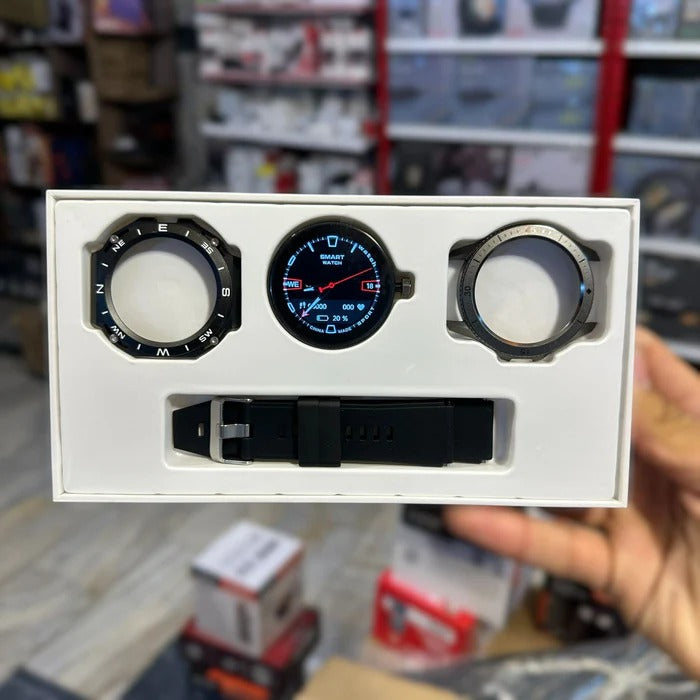 Sk 22 Smartwatch With 2 Watch Body & 2 Stripes Amoled Display