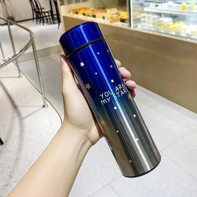 Stars Colorful Smart Led Temperature Bottle (500ml) – Random Color