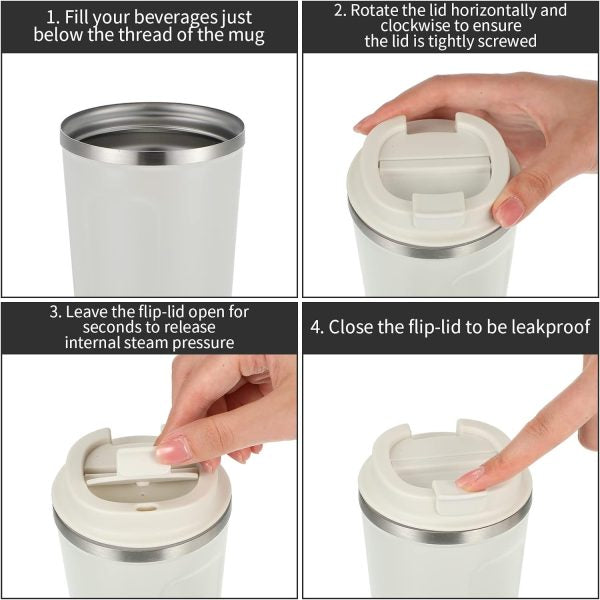 Deal Pack Of 2 – Vacuum Tea & Coffee Mug (510 Ml) & Ear Wax Cleaner Kit (random Color)