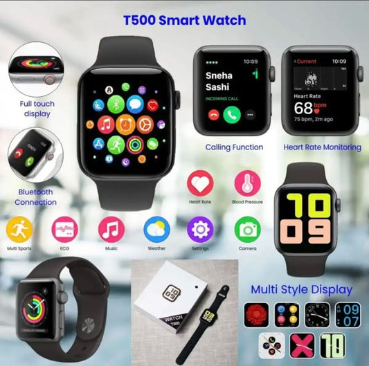 T500 Bluetooth Smart Watch Heart Rate Monitor