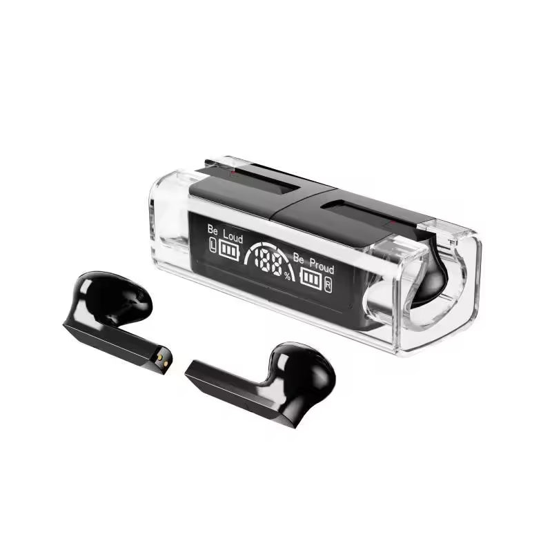 Tws Bh15 Music Wireless Bluetooth Ear Buds - Transparent (random color)