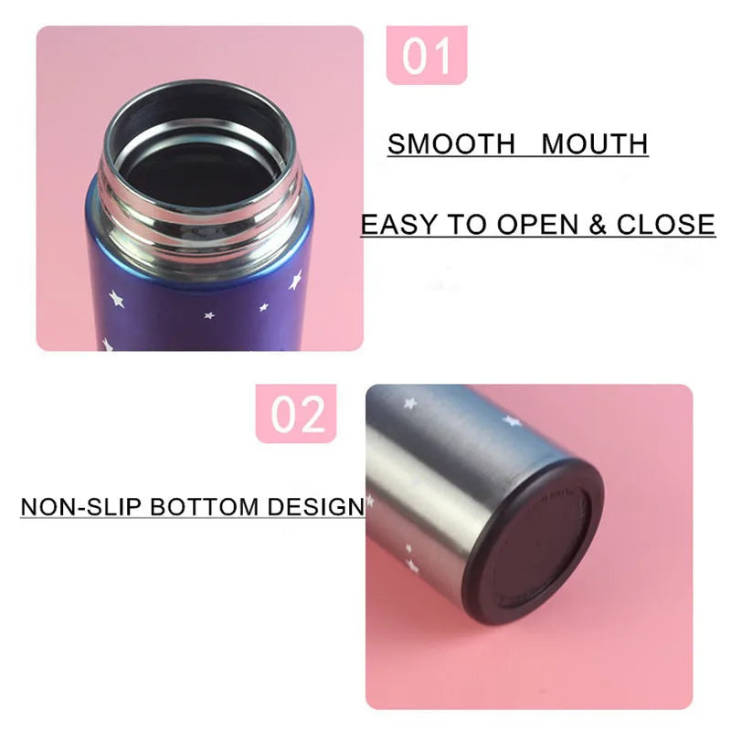 Stars Colorful Smart Led Temperature Bottle (500ml) – Random Color