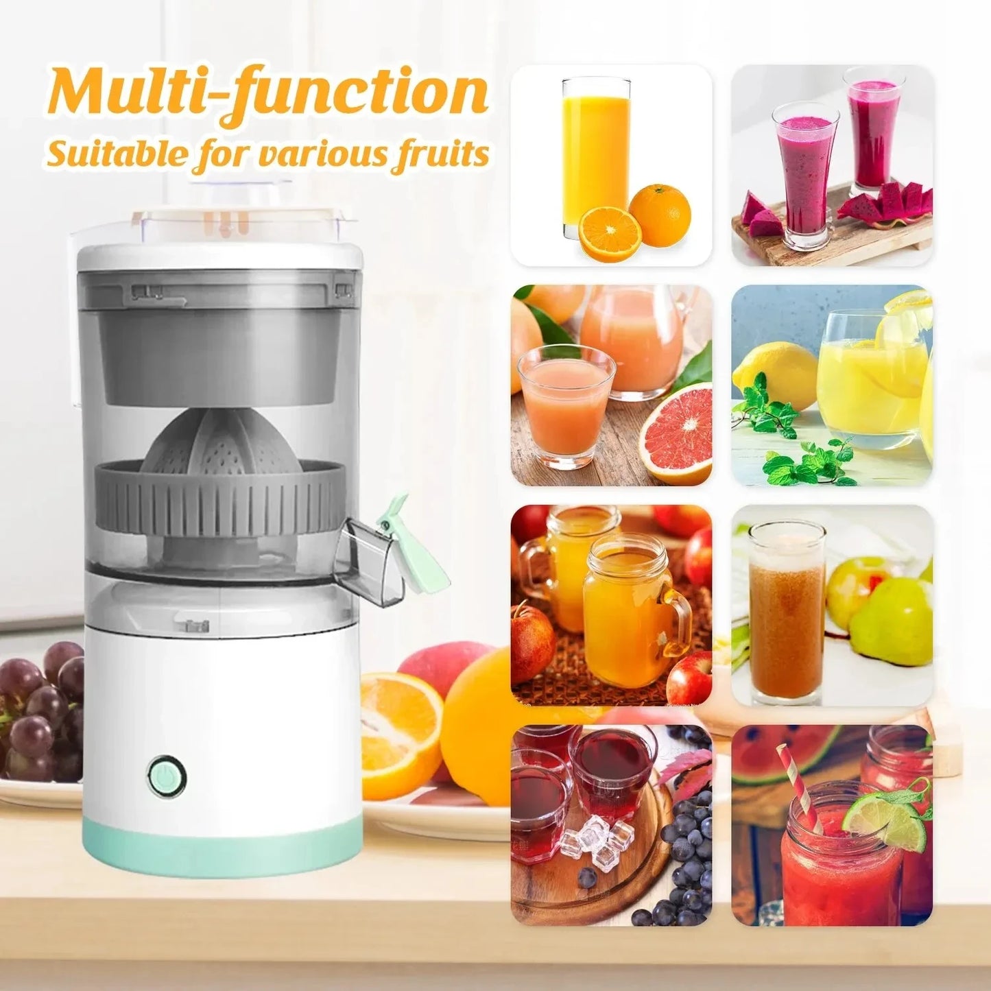 Portable Electric Citrus Juicer - Rechargeable