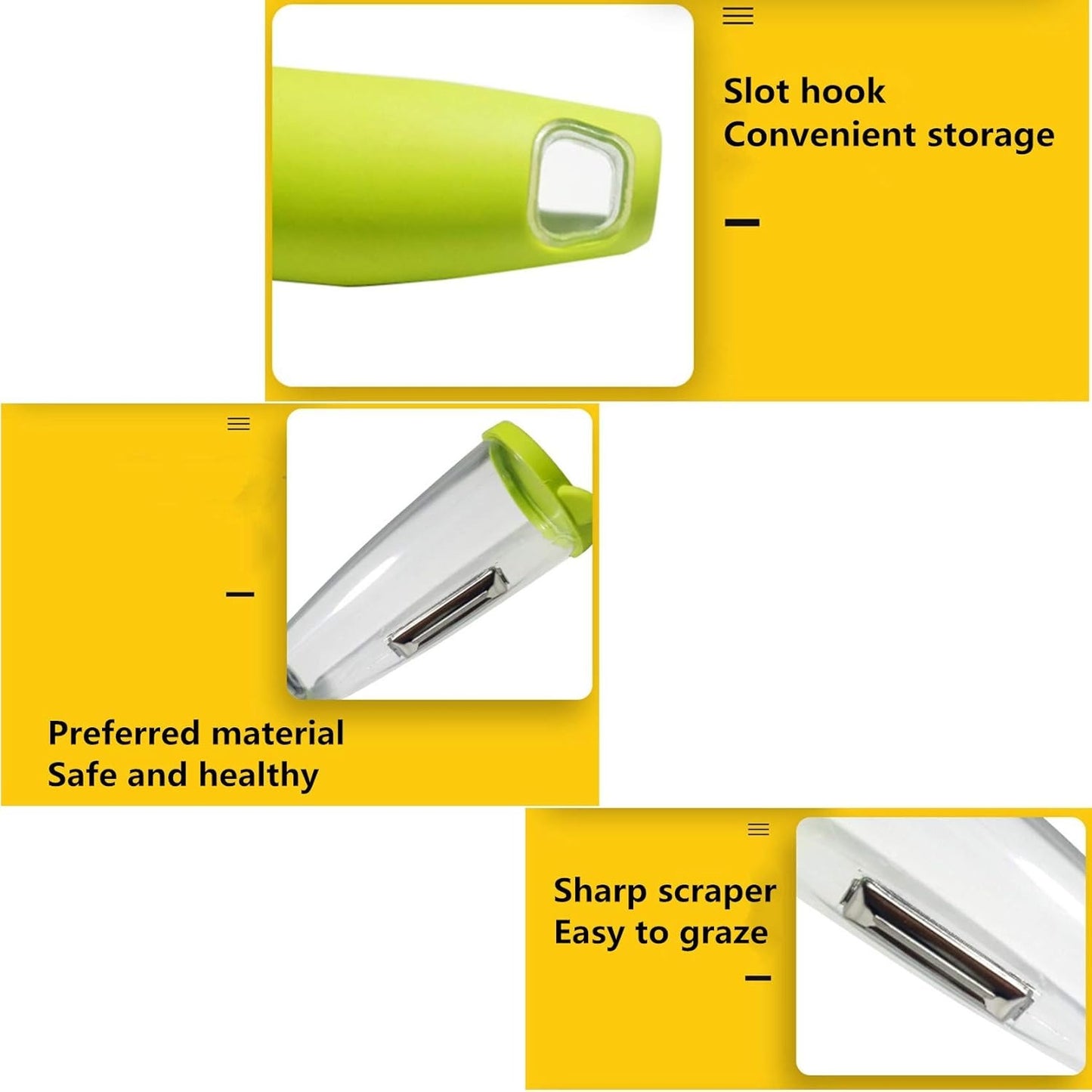 Stainless Steel Multifunctional Vegetable Fruit Peeler With Storage Box (Random Color)