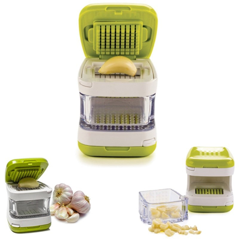 Garlic Press With 2 Stainless Steel Blades