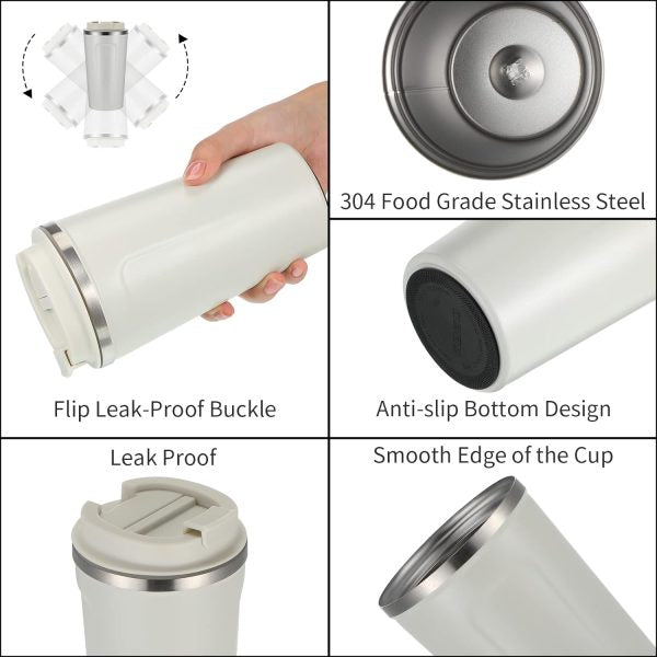 Deal Pack Of 2 – Vacuum Tea & Coffee Mug (510 Ml) & Ear Wax Cleaner Kit (random Color)