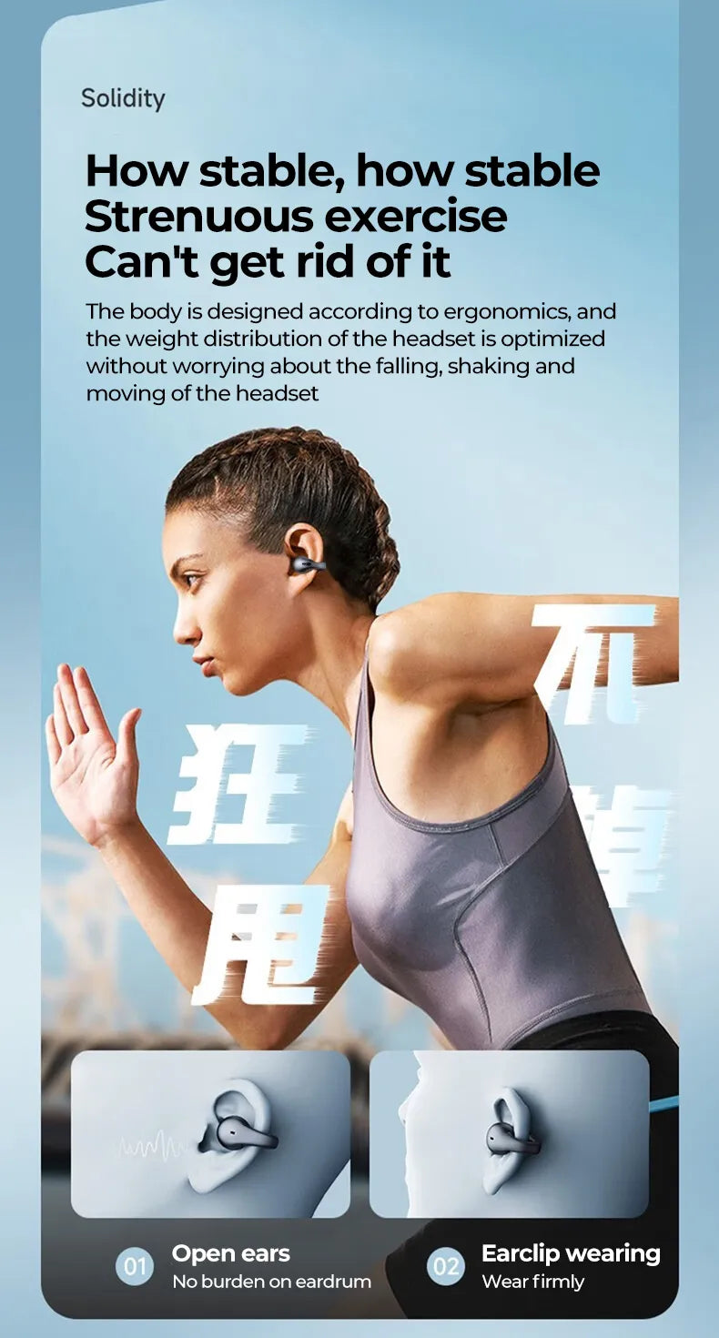 Ambie Wireless Ear Clip Headphones (random color)