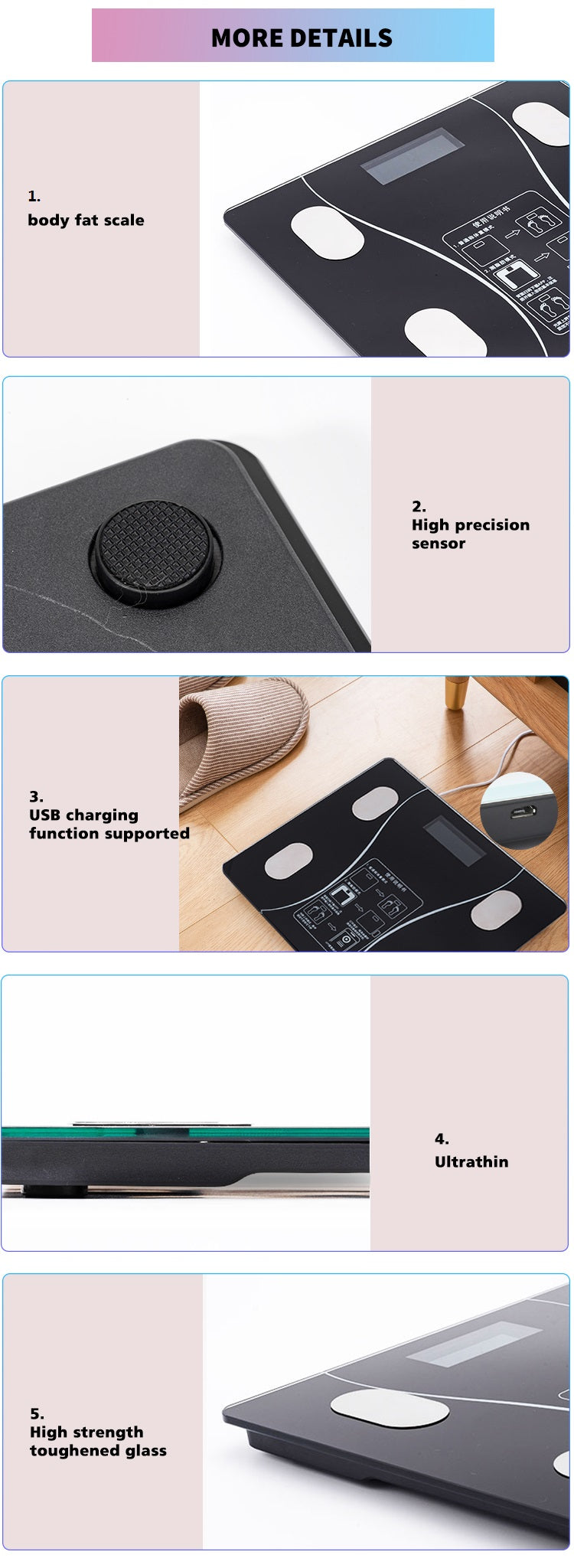 Smart Wireless Bluetooth Digital Weight Scale