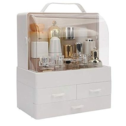 Makeup Organizer - Waterproof Lid Dust Proof 3 Drawers